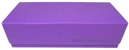 docsmagic.de Premium 2-Row Trading Card Storage Box Purple + Trays & Divider - MTG PKM YGO - Aufbewahrungsbox Lila von docsmagic.de