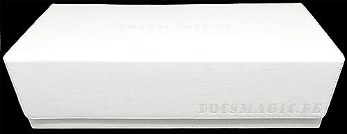 docsmagic.de Premium 2-Row Trading Card Storage Box White + Trays & Divider - MTG PKM YGO - Aufbewahrungsbox Weiss von docsmagic.de