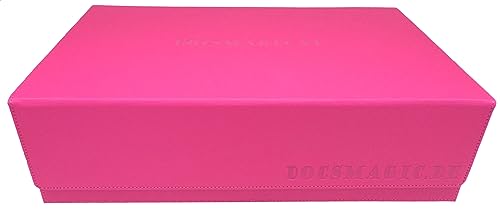 docsmagic.de Premium 3-Row Trading Card Storage Box Pink + Trays & Divider - MTG PKM YGO - Aufbewahrungsbox Rosa von docsmagic.de
