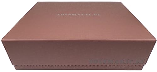 docsmagic.de Premium 4-Row Trading Card Storage Box Brown + Trays & Divider - MTG PKM YGO - Aufbewahrungsbox Braun von docsmagic.de