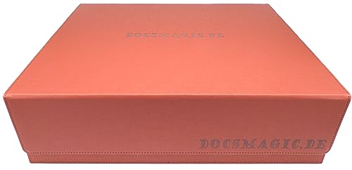 docsmagic.de Premium 4-Row Trading Card Storage Box Copper + Trays & Divider - MTG PKM YGO - Aufbewahrungsbox Kupfer von docsmagic.de