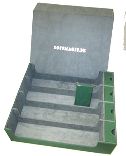 docsmagic.de Premium 4-Row Trading Card Storage Box Green + Trays & Divider - MTG PKM YGO - Aufbewahrungsbox Grün docsmagic.de Premium 4-Row Trading Card Storage Box Green + Trays & Divider - MTG PKM YGO - Aufbewahrungsbox Grün von docsmagic.de