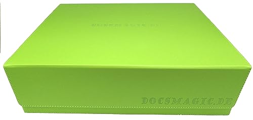 docsmagic.de Premium 4-Row Trading Card Storage Box Light Green + Trays & Divider - MTG PKM YGO - Aufbewahrungsbox Hellgrün von docsmagic.de