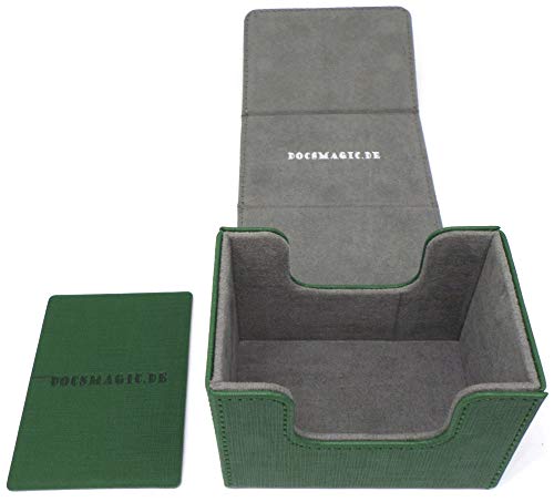 docsmagic.de Premium Magnetic Sideflip Box 80 Green + Deck Divider - MTG - PKM - YGO - Kartenbox Grün docsmagic.de Premium Magnetic Sideflip Box 80 Green + Deck Divider - MTG - PKM - YGO - Kartenbox Grün von docsmagic.de