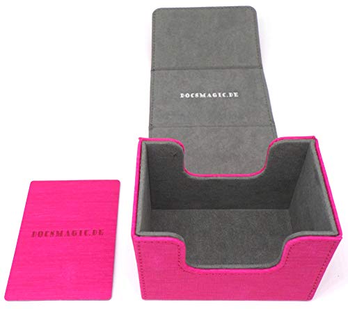 docsmagic.de Premium Magnetic Sideflip Box 80 Pink + Deck Divider - MTG - PKM - YGO - Kartenbox Rosa docsmagic.de Premium Magnetic Sideflip Box 80 Pink + Deck Divider - MTG - PKM - YGO - Kartenbox Rosa von docsmagic.de