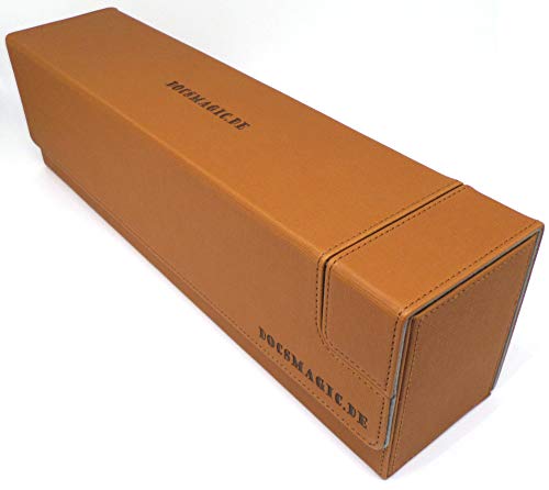 docsmagic.de Premium Magnetic Tray Long Box Gold Large - Card Deck Storage - Kartenbox Aufbewahrung Transport Gold von docsmagic.de