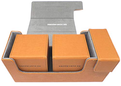 docsmagic.de Premium Magnetic Tray Long Box Gold Small + 2 Flip Boxes - Gold von docsmagic.de