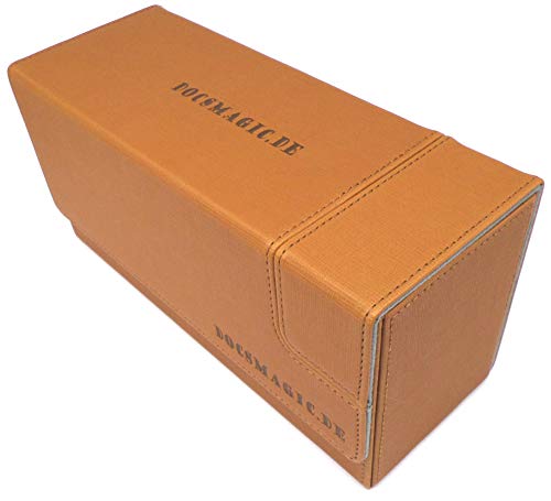 docsmagic.de Premium Magnetic Tray Long Box Gold Small - Card Deck Storage - Kartenbox Aufbewahrung Transport Gold von docsmagic.de