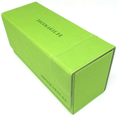 docsmagic.de Premium Magnetic Tray Long Box Light Green Small - Card Deck Storage - Kartenbox Aufbewahrung Transport Hellgrün von docsmagic.de