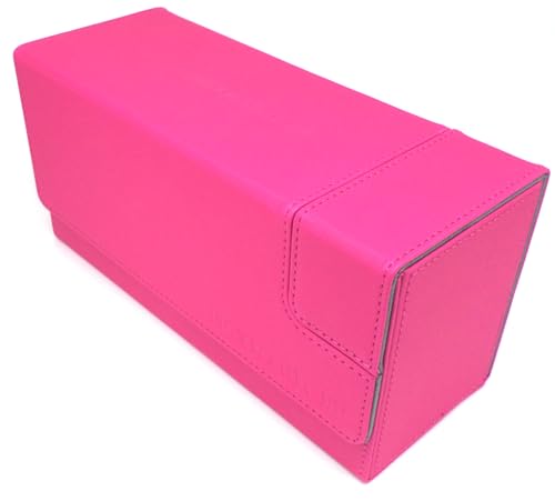 docsmagic.de Premium Magnetic Tray Long Box Pink Small - Card Deck Storage - Kartenbox Aufbewahrung Transport Rosa von docsmagic.de