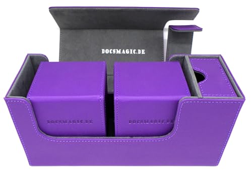 docsmagic.de Premium Magnetic Tray Long Box Purple Small + 2 Flip Boxes - Lila docsmagic.de Premium Magnetic Tray Long Box Purple Small + 2 Flip Boxes - Lila von docsmagic.de