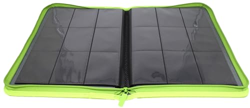 docsmagic.de Premium Pro-Player 9-Pocket Zip-Album Light Green - 360 Card Binder - MTG - PKM - YGO - Reissverschluss Hellgrün von docsmagic.de