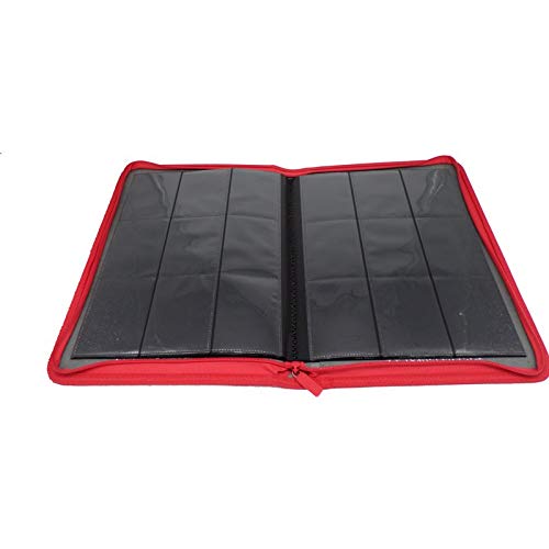 docsmagic.de Premium Pro-Player 9-Pocket Zip-Album Red - 360 Card Binder - MTG - PKM - YGO - Reissverschluss Rot von docsmagic.de