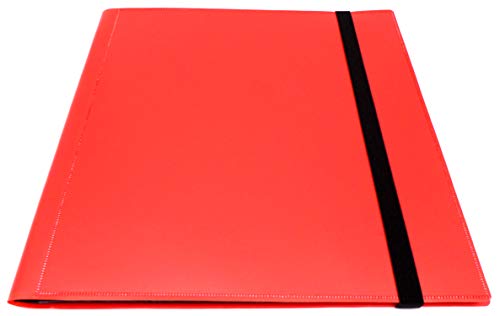 docsmagic.de Pro-Player 12-Pocket Playset Album Red - 480 Card Binder - MTG - PKM - YGO - Sammelalbum Rot von docsmagic.de