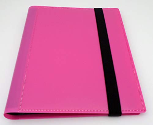 docsmagic.de Pro-Player 4-Pocket Album Pink - 160 Card Binder - MTG - PKM - YGO - Sammelalbum Rosa von docsmagic.de