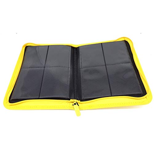 docsmagic.de Pro-Player 4-Pocket Zip-Album Yellow - 160 Card Binder - MTG - PKM - YGO - Reissverschluss Gelb von docsmagic.de