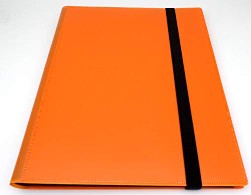docsmagic.de Pro-Player 9-Pocket Album Orange - 360 Card Binder - MTG - PKM - YGO - Sammelalbum von docsmagic.de