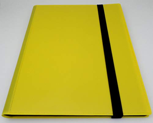 docsmagic.de Pro-Player 9-Pocket Album Yellow - 360 Card Binder - MTG - PKM - YGO - Sammelalbum Gelb von docsmagic.de