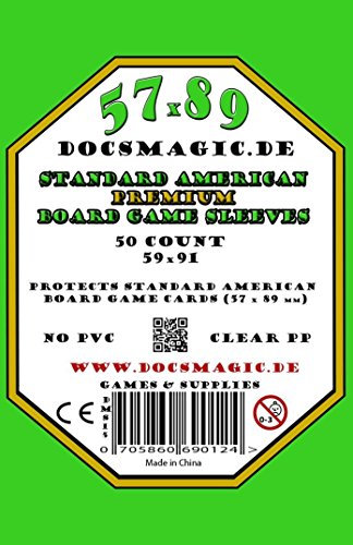 docsmagic.de Stockpile Premium Sleeves Bundle - 57 x 89 US-Standard & 44 x 68 Euro-Mini - 250 Hüllen von docsmagic.de