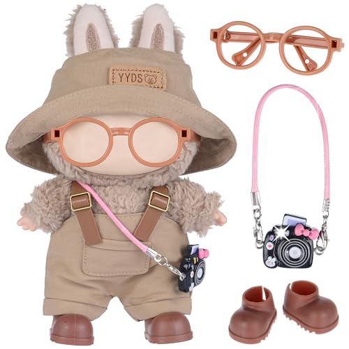 17 cm langes Mode-Puppen-Kleidungs- und Zubehör-Set beinhaltet: Hut, Overall, Schuhe, Brille und Tasche, niedliche Kleidung zum Verkleiden, einzigartiger Stil (Dolle nicht im Lieferumfang enthalten 17 cm langes Mode-Puppen-Kleidungs- und Zubehör-Set beinhaltet: Hut, Overall, Schuhe, Brille und Tasche, niedliche Kleidung zum Verkleiden, einzigartiger Stil (Dolle nicht im Lieferumfang enthalten von dollbie