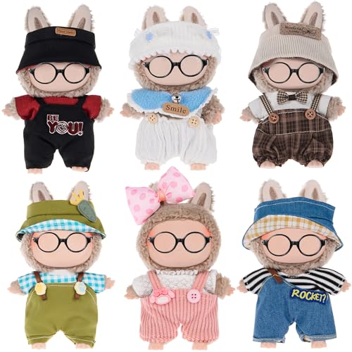 dollbie 6 Sets Puppenkleidung für Mini-Puppen-Mode-Outfit-Kollektion für 17 cm große Puppen – nur Kleidung dollbie 6 Sets Puppenkleidung für Mini-Puppen-Mode-Outfit-Kollektion für 17 cm große Puppen – nur Kleidung von dollbie