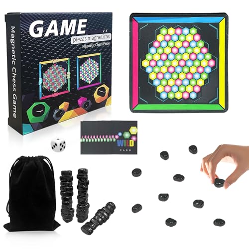 Magnetisches Schachspiel, Magnetspiel mit Gamepad Schachbrett Magnetisch, Tischs Magnetspiels, Tragbares Schachbrett Brettspiele Geburtstagsgeschenk (32 Stück) von donciety