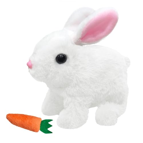 donciety Kaninchen Spielzeug, Realistisches Hasenspielzeug, Kuscheltier Hase Hüpfendes Kaninchen My Realistic Toy, Interaktives Kaninchen Spielzeug, Ostergeschenke Für Kinder, Jungen, Mädchen (Weiß) donciety Kaninchen Spielzeug, Realistisches Hasenspielzeug, Kuscheltier Hase Hüpfendes Kaninchen My Realistic Toy, Interaktives Kaninchen Spielzeug, Ostergeschenke Für Kinder, Jungen, Mädchen (Weiß) von donciety