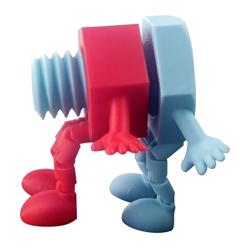 doyandader 3D-Gedrucktes Schrauben- Und Muttern-Spielzeug, Dekorative Wohnaccessoires, Sinnesentlastung Modell Zum Stressabbau Desktop Dekoration von doyandader