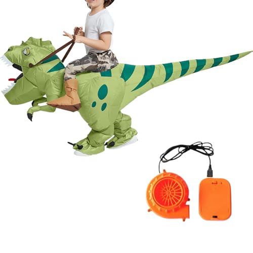 doyandader Dinosaurier Kostüm Erwachsene - Aufblasbares Dinosaurier Outfit - Lustiges Fahrkostüm Für Halloween Karneval Party Bühnenauftritt Cosplay Events Themenpark von doyandader