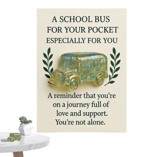 doyandader Ein Schulbus Im Taschenformat, Taschenumarmung Bus Karte, Schulbus, EIN Aufmerksames Geschenk Voller Liebe, Für Lehrer Kinder Eltern Freunde & Sammler doyandader Ein Schulbus Im Taschenformat, Taschenumarmung Bus Karte, Schulbus, EIN Aufmerksames Geschenk Voller Liebe, Für Lehrer Kinder Eltern Freunde & Sammler von doyandader
