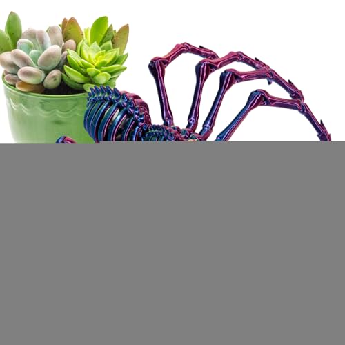 doyandader Gelenkspinne, Spinnen-Zappelspielzeug - Artikulierte gefälschte Spinnenfiguren - Stressabbau-Schreibtischspielzeug für Erwachsene, Zappelspielzeug, Partygeschenke für Geburtstag, Halloween, von doyandader