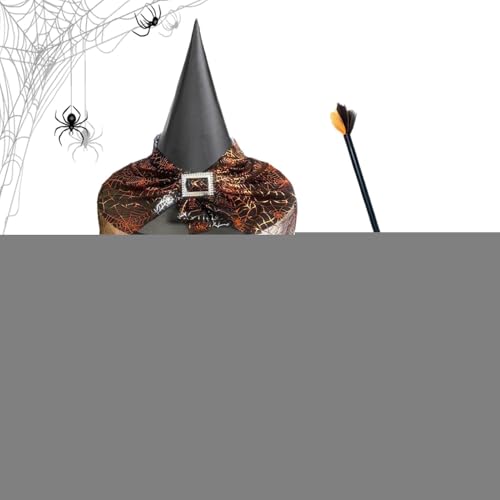 doyandader Halloween-Hexenkostüm – Kinder-Hexenkostüm-Zubehör-Set mit und Rock, Halloween-Cosplay-Outfit-Set, elastisch für Kleider, Partys, Themenfotos, Maskerade, Bühnenauftritte doyandader Halloween-Hexenkostüm – Kinder-Hexenkostüm-Zubehör-Set mit und Rock, Halloween-Cosplay-Outfit-Set, elastisch für Kleider, Partys, Themenfotos, Maskerade, Bühnenauftritte von doyandader