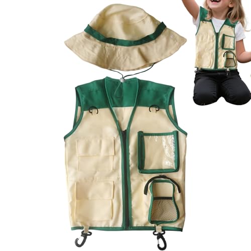 doyandader Kinder-Er-Weste und | Kinder Kostüm - Für Outdoor Abenteuer Im Garten Wanderung Zoo Picknick Camping Safari doyandader Kinder-Er-Weste und | Kinder Kostüm - Für Outdoor Abenteuer Im Garten Wanderung Zoo Picknick Camping Safari von doyandader