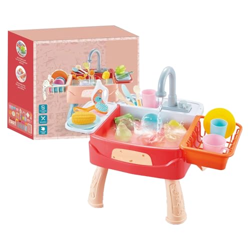 doyandader Kinder Waschbecken Spielzeug - Kinder Waschbecken mit fließendem Wasser - Pädagogisches Rollenspielspielzeug zur Förderung der Feinmotorik doyandader Kinder Waschbecken Spielzeug - Kinder Waschbecken mit fließendem Wasser - Pädagogisches Rollenspielspielzeug zur Förderung der Feinmotorik von doyandader