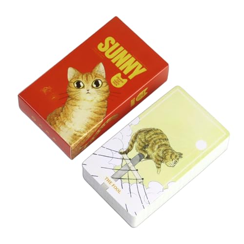 doyandader Tarotkarten, Orange Katze Göttliches Tarot Deck 78 Karten, Spirituelles Lesen Für Meditation Zukünftige Vorhersagen Selbsterkenntnis & Achtsamkeit doyandader Tarotkarten, Orange Katze Göttliches Tarot Deck 78 Karten, Spirituelles Lesen Für Meditation Zukünftige Vorhersagen Selbsterkenntnis & Achtsamkeit von doyandader