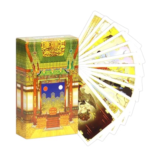 doyandader Tarotkarten Spielzeug Für Schreibtisch | Koreanisches Tarot Kartenspiel Für Familienfeiern | Klassisches Strategiespiel Für Frauen Jugendliche Mädchen Männer Ehepartner von doyandader