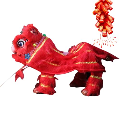 doyandader Traditionelle Chinesische Marionette - Löwentanz Hand Fadenpuppe,Kulturelles Spielzeug Künstlerisches Design für Feste Schule Klassenzimmer Lokales Theater Aufführungen Familienfeiern von doyandader
