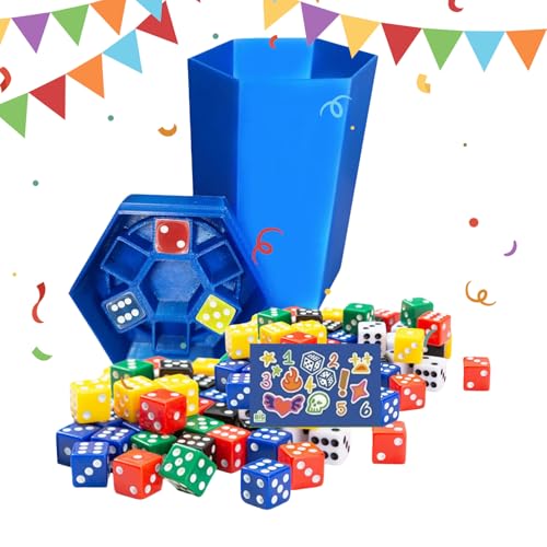 doyandader Würfelspiele,Schnelles Würfelspiel Mit Wurfbrett - 2-6 Spieler Strategiespiel Für Jugendliche Erwachsene Party Schule Zuhause Reise von doyandader