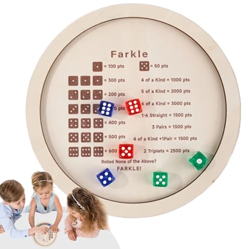 doyandader Würfeltablett - Familien Würfelbrett,Klassische Holz Würfelablage Tragbar Für Familien Spieleabend Reise Unterhaltung Zuhause doyandader Würfeltablett - Familien Würfelbrett,Klassische Holz Würfelablage Tragbar Für Familien Spieleabend Reise Unterhaltung Zuhause von doyandader