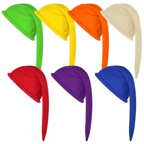drafform 7 Stück Zwerghüte Halloween Kostüm Hüte Unisex Erwachsene Neuheit Hüte für Cosplay Partys drafform 7 Stück Zwerghüte Halloween Kostüm Hüte Unisex Erwachsene Neuheit Hüte für Cosplay Partys von drafform