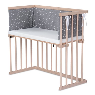 dreamgood Beistellbett Buche natur / Matratze Prime Air / Nestchen, diamantgrau meliert Sterne weiß dreamgood Beistellbett Buche natur / Matratze Prime Air / Nestchen, diamantgrau meliert Sterne weiß von dreamgood