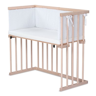 dreamgood Beistellbett Buche natur / Matratze Prime Air / Nestchen, weiß Sternemix lichtgrau/silbergrau dreamgood Beistellbett Buche natur / Matratze Prime Air / Nestchen, weiß Sternemix lichtgrau/silbergrau von dreamgood