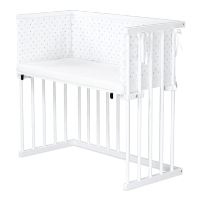 dreamgood Beistellbett Buche weiß lackiert / Matratze Prime Air / Nestchen, off-white Sternemix caramel/platin dreamgood Beistellbett Buche weiß lackiert / Matratze Prime Air / Nestchen, off-white Sternemix caramel/platin von dreamgood