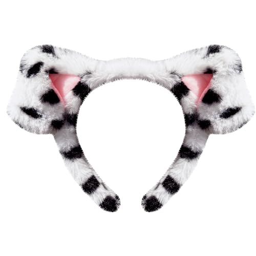 dressfan Hundeohren Stirnband Cartoon Dalmatiner Welpe Kopfbedeckung Karneval Halloween Verkleidung Zubehör,Damen&Mädchen Party Dekoration Cosplay Kostüm Weihnachtsgeschenke,Schwarz+Weiß dressfan Hundeohren Stirnband Cartoon Dalmatiner Welpe Kopfbedeckung Karneval Halloween Verkleidung Zubehör,Damen&Mädchen Party Dekoration Cosplay Kostüm Weihnachtsgeschenke,Schwarz+Weiß von dressfan