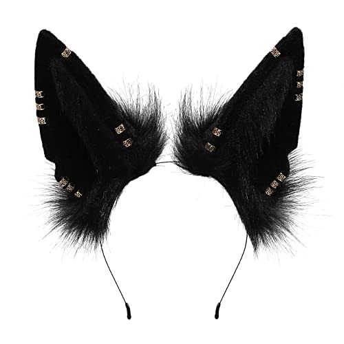 dressfan Anubis Schakal Wolfsohren Haarreif Plüsch Hund Wolf Faschingskostüme Verkleidung,Damen & Herren Party Wolf Stirnband Cosplay Kostüm Zubehör zu Karneval & Fasching & Halloween,Schwarz dressfan Anubis Schakal Wolfsohren Haarreif Plüsch Hund Wolf Faschingskostüme Verkleidung,Damen & Herren Party Wolf Stirnband Cosplay Kostüm Zubehör zu Karneval & Fasching & Halloween,Schwarz von dressfan