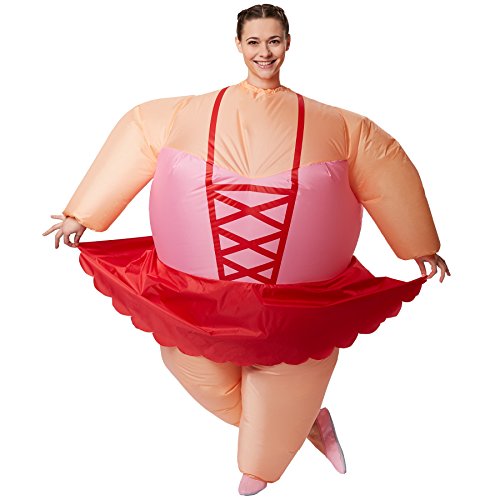 dressforfun 301319 Selbstaufblasbares Unisex Kostüm Ballerina | Batteriebetrieben | Uneingeschränkte Bewegungsfreiheit von dressforfun