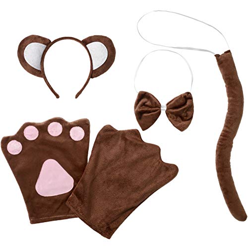 dressforfun 302048 - Kostüm Set Affe für Erwachsene, Haarreif mit Ohren, Handschuhe, Fliege und Schwanz dressforfun 302048 - Kostüm Set Affe für Erwachsene, Haarreif mit Ohren, Handschuhe, Fliege und Schwanz von dressforfun