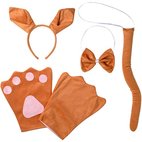 dressforfun 302050 - Kostüm Set Känguru für Erwachsene, Haarreif mit Ohren, Handschuhe, Fliege und Schwanz von dressforfun