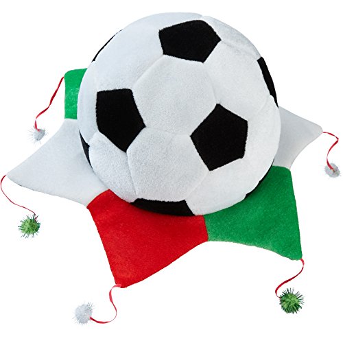 dressforfun 302054 - Fußball Fan Hut Mexiko, Kopfbedeckung in Fußballform, ideal für Fußballveranstaltungen und Mottopartys von dressforfun