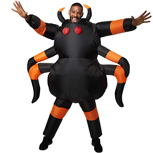 dressforfun 302355 - Aufblasbares Unisex Kostüm Tarantula, Anzug mit acht Beinen, Fühlern und aufgenähten Augen von dressforfun